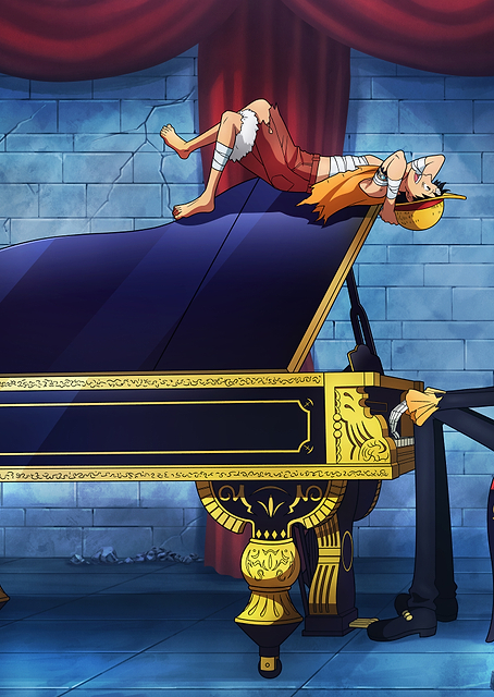 Iconic Moments Brushed Luffy & Brook / PLATINA