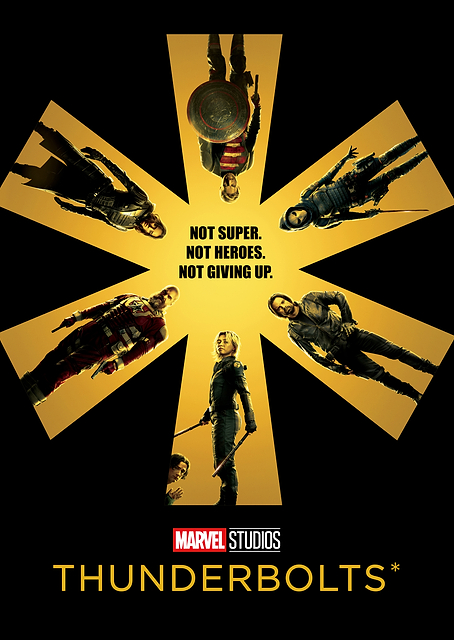 Thunderbolts Team Asterisk Theatrical Poster / PLATINA