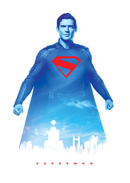 Superman Sky Blue Metropolis Skyline / platina