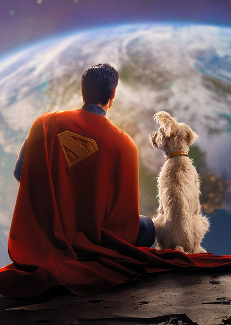 Superman Krypto Gazing at the Earth / PLATINA