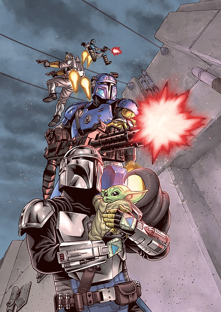 Mandalorian Manga - under fire / PLATINA