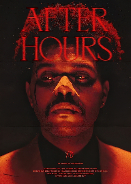 The Weeknd - After Hours Album Cover / platina