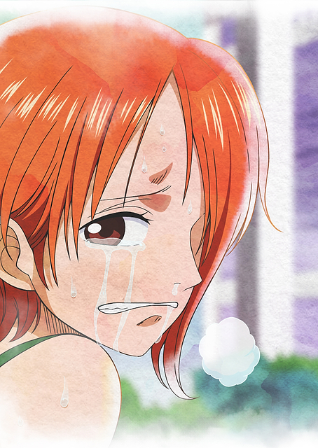 Iconic Watercolor Nami Crying / PLATINA