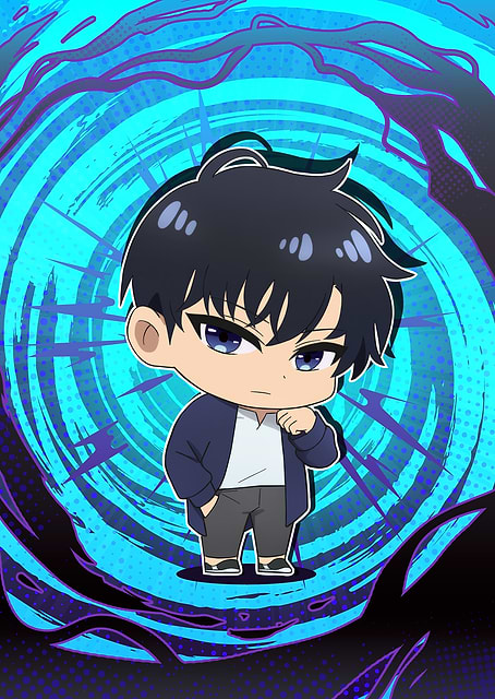 Solo Leveling Chibi Sung Jinwoo / platina
