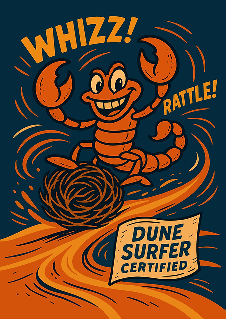 Dune Surfer Certified Cartoon Scorpion / platina