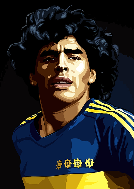 Diego Maradona Portrait / PLATINA