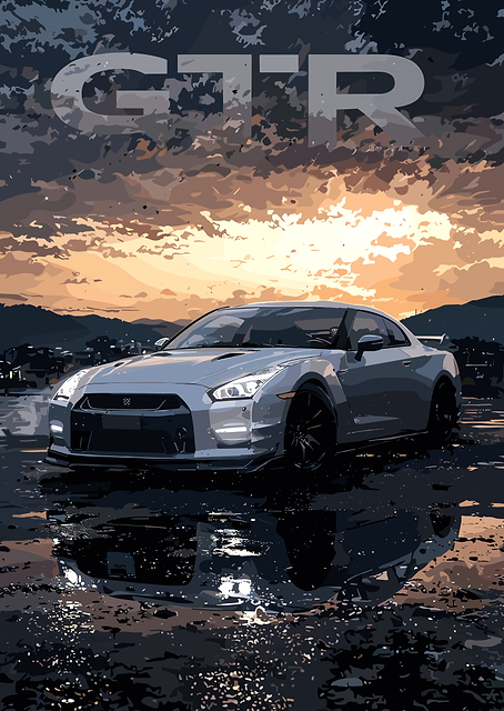 Nissan GTR at Sunset / PLATINA