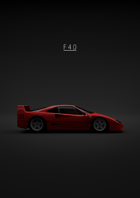 Ferrari F40 1992 - Red / PLATINA