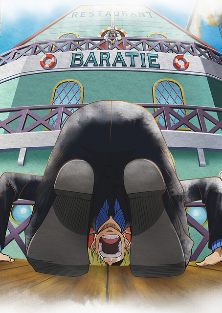 Iconic Watercolor Sanji's Departure From Baratie / PLATINA