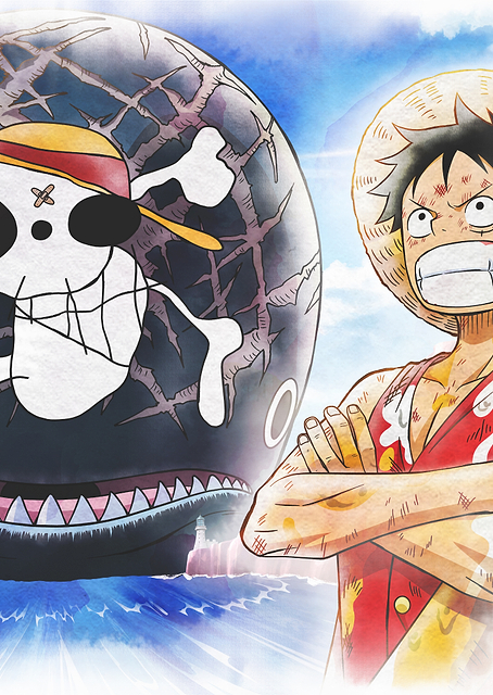 Iconic Watercolor Luffy and Laboon / PLATINA