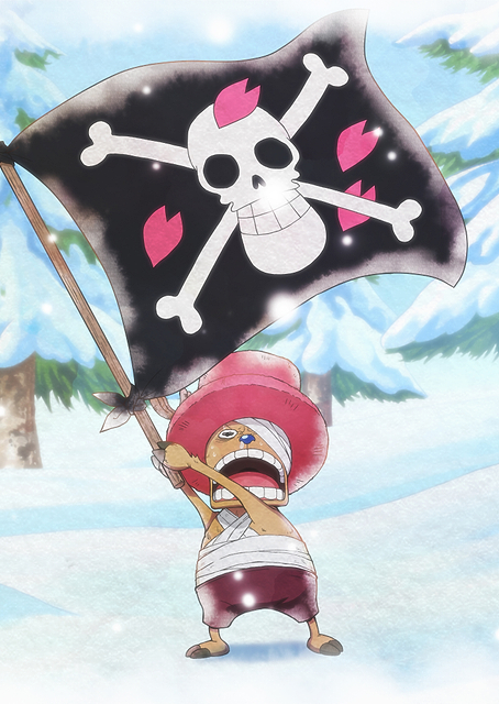 Iconic Watercolor Chopper With Dr. Hiruluk's Flag / PLATINA