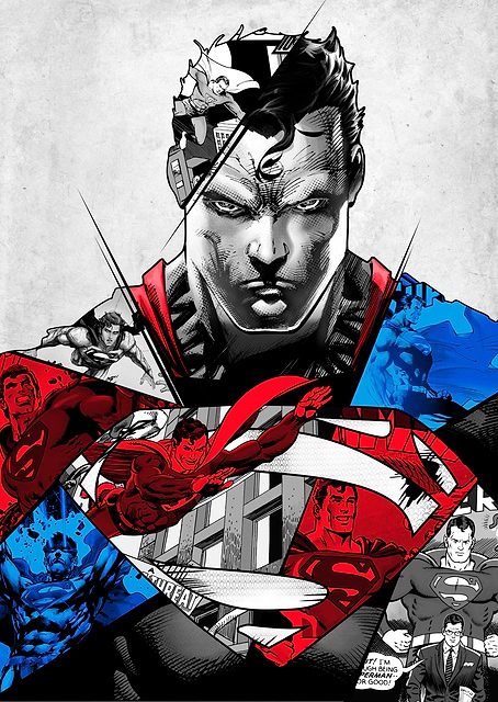 DC: Superman Collage / platina