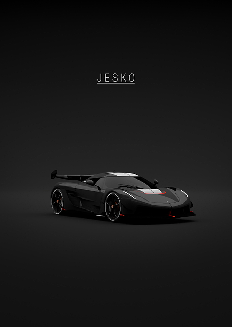 Koenigsegg Jesko Black - Front / PLATINA