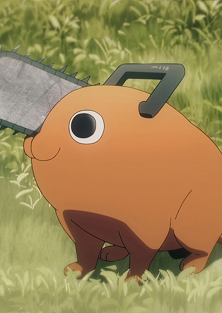 EP01 Pochita on grass / PLATINA