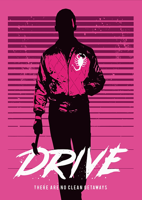 Drive Movie Poster Art / platina