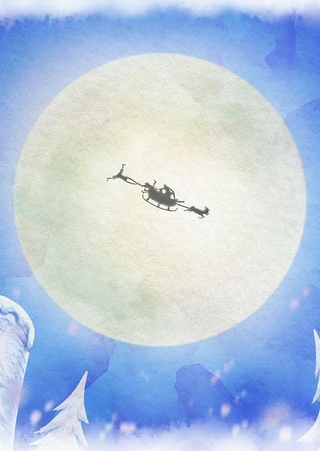 Iconic Watercolor - Is that Santa? / PLATINA