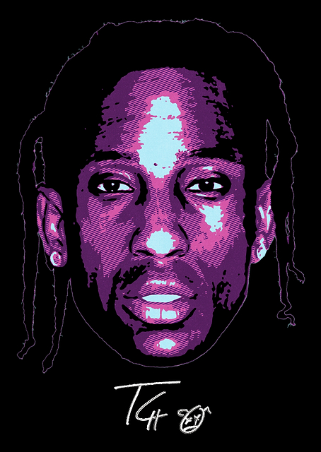 Travis Scott Portrait / platina