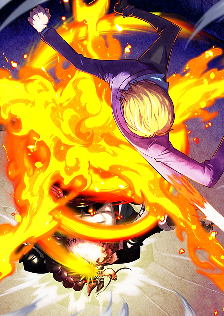 Iconic Painted Sanji vs Queen / PLATINA