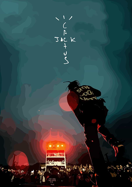 Travis Scott Cactus Jack Concert / platina