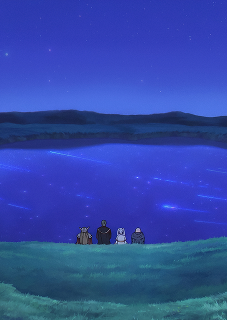 The Hero Party watches the Era Meteors / PLATINA