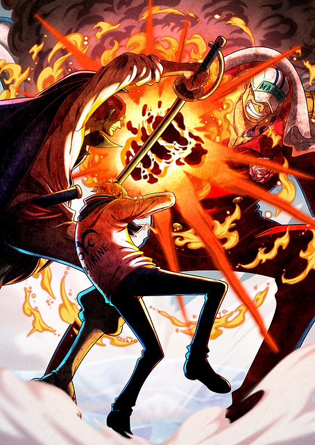 Iconic Painted Shanks vs Akainu / PLATINA