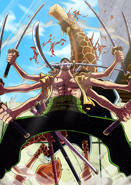 Iconic Painted Zoro vs Kaku / PLATINA