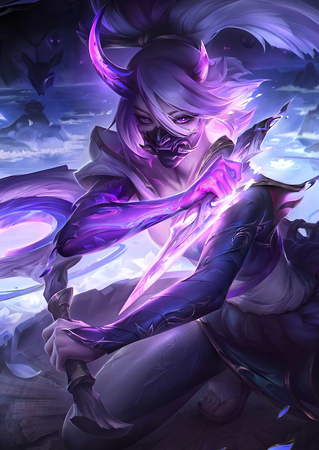 Spirit Blossom Akali: Violet Blade / platina