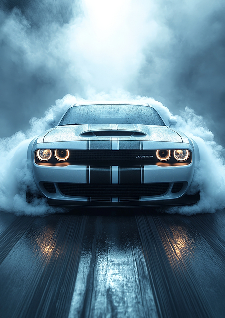 Dodge Challenger burnout / PLATINA