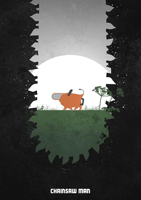 Chainsaw Man: Pochita on a walk / platina