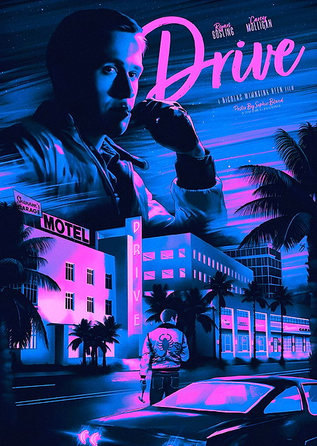 Drive Movie Poster Art / platina