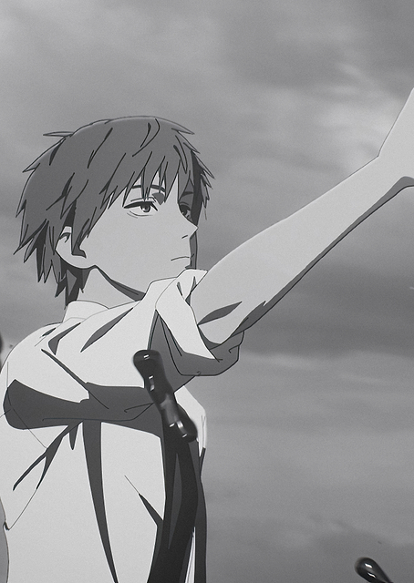 Chainsaw Man EP11 Ending: Denji black and white / PLATINA