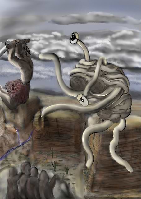 Confrontation with the Divine / platina