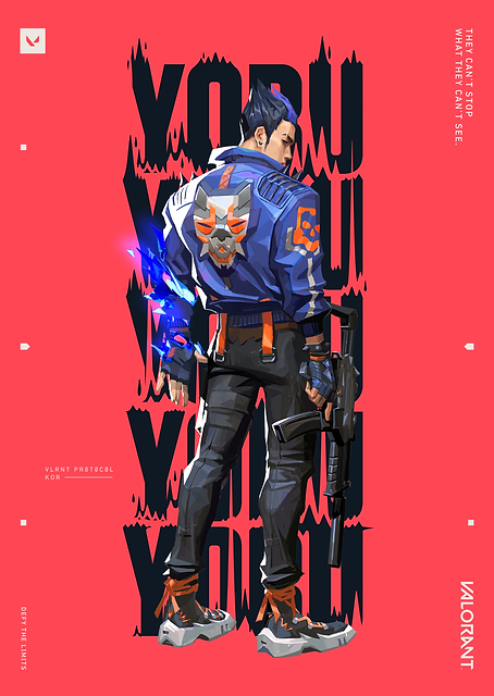 VALORANT Agent Yoru Vibrant Red / PLATINA