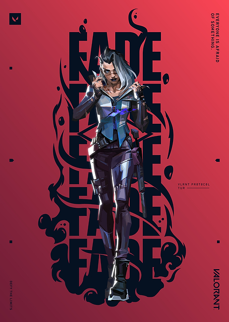 VALORANT Agent Fade Red / PLATINA