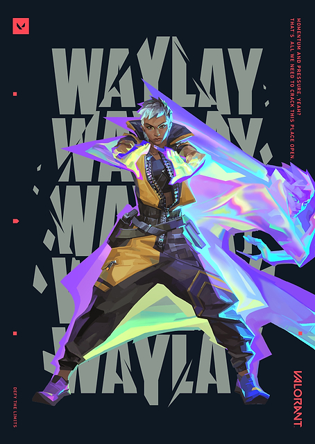 VALORANT Agent Waylay Black / PLATINA
