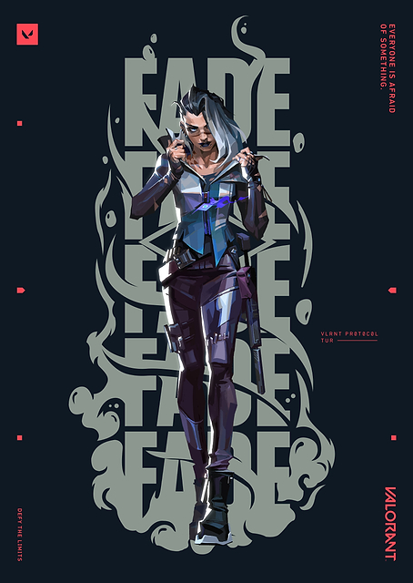 VALORANT Agent Fade Black / PLATINA