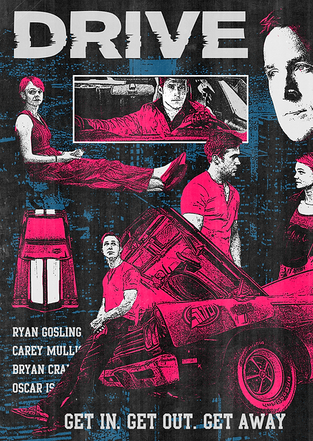 Drive (2011) Poster / platina