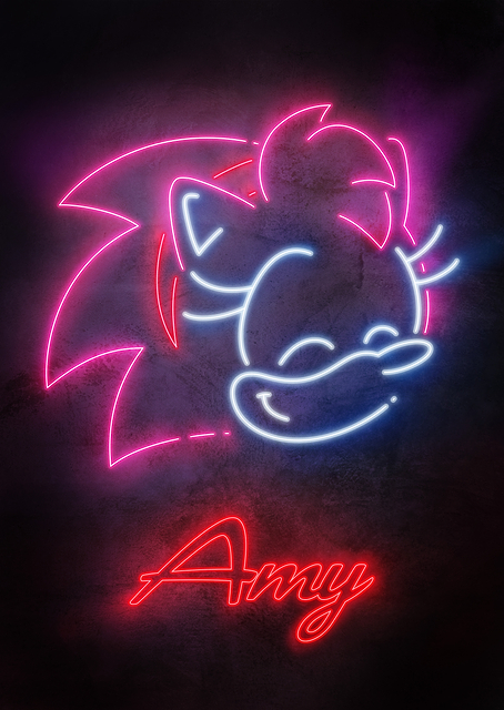 Amy Rose Neon Glow / PLATINA