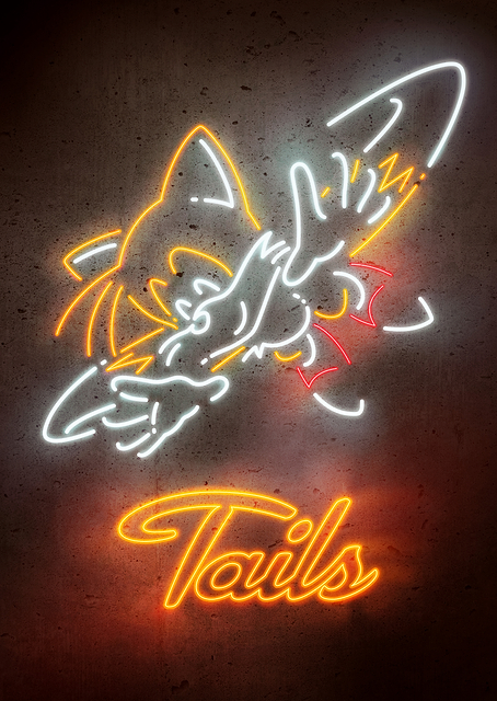 Tails Neon Glow / PLATINA
