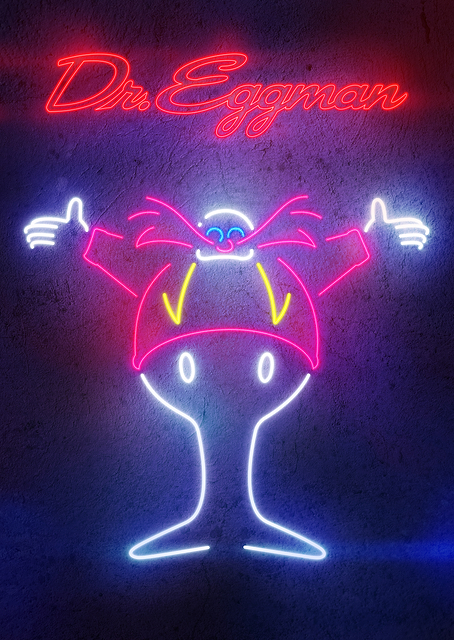 Dr. Eggman Neon Villain / PLATINA