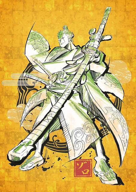 Roronoa Zoro Japanese Keikaku / platina