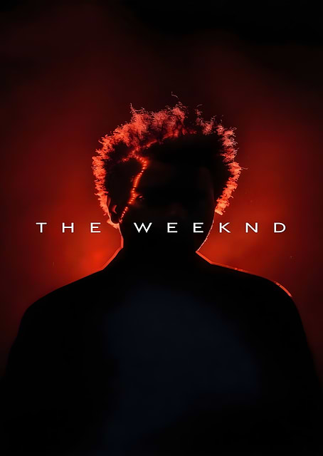 The Weeknd Silhouette Red / platina