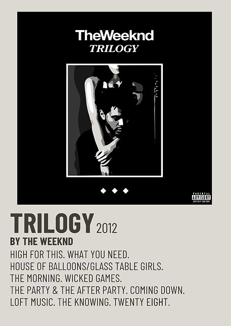 The Weeknd - Trilogy Album Cover / platina