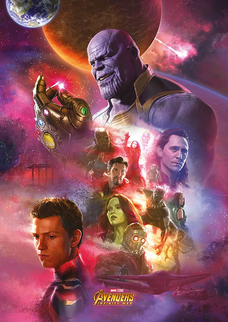 Avengers: Infinity War Epic Poster / platina