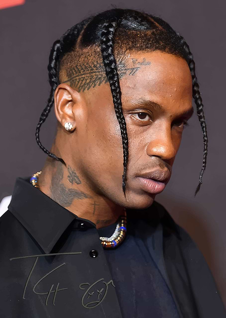 Travis Scott Portrait / platina