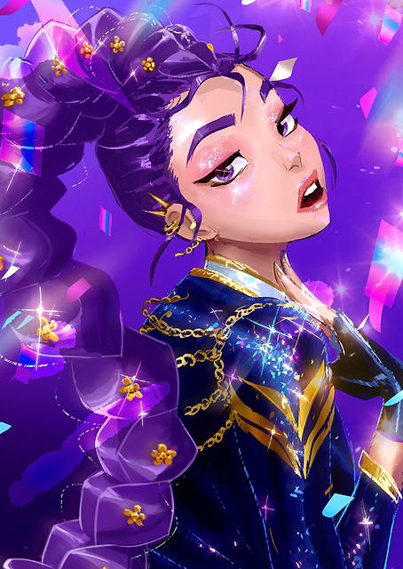 Sparkling Rumi Portrait / platina