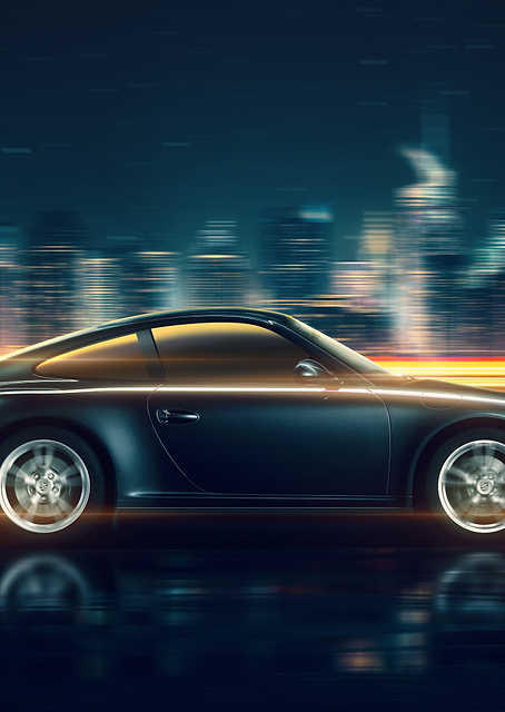Sleek Porsche 911 Night Speed / PLATINA