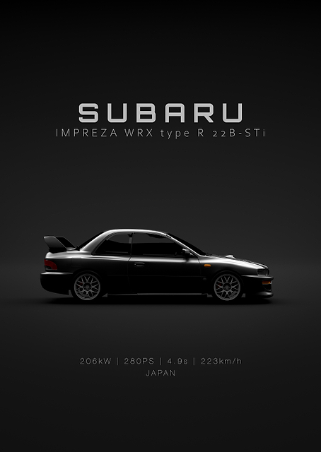 Subaru Impreza WRX type R 22B-STi / PLATINA