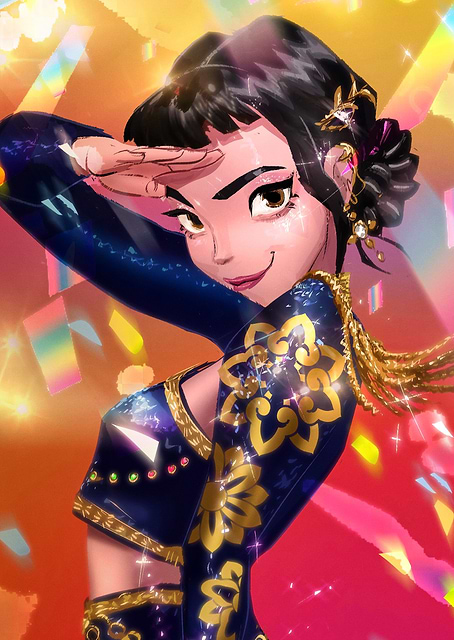 Sparkling Zoey Portrait / platina