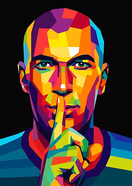Zinedine Zidane Wpap Art / PLATINA
